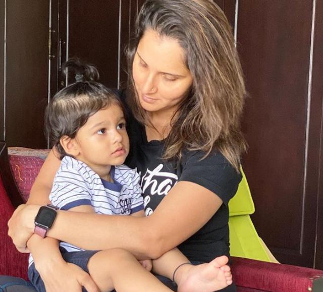 IN PICTURE: Sania Mirza with her son Izhaan Mirza Malik