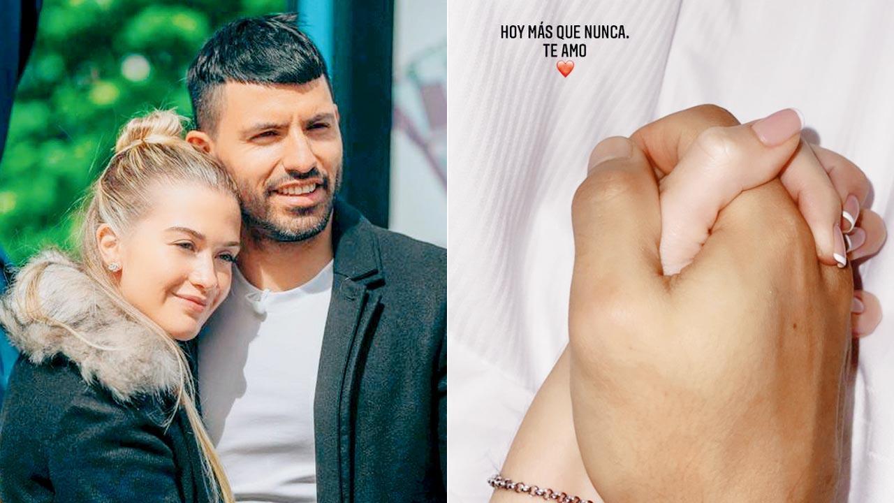 Aguero’s girlfriend ends split rumours with emotional post