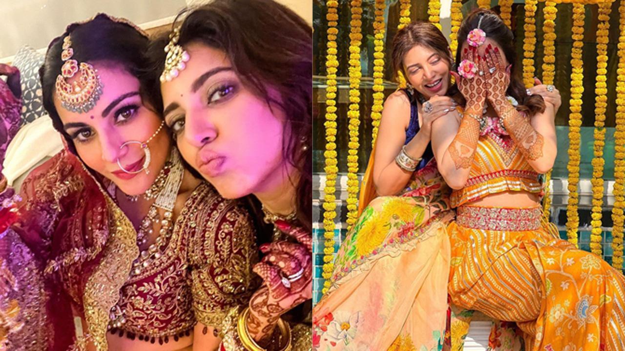 Neha Adhvik Mahajan gives a stunning glimpse of Shradha Arya's wedding festivities