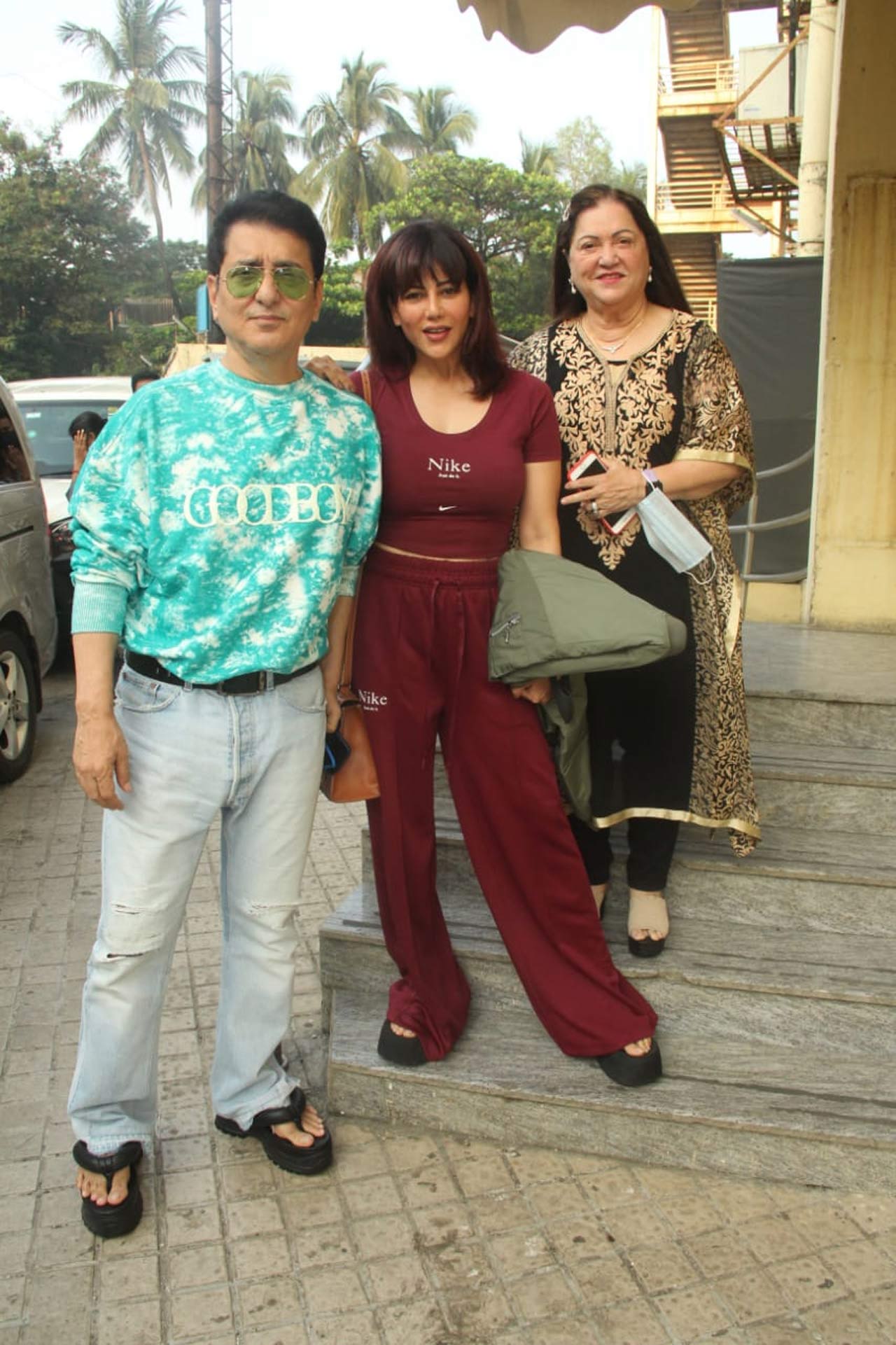 Rohit Shetty's directorial venture finally saw the day of light on November 5, 2021. Akshay Kumar and Katrina Kaif starrer became the first film to release after a hiatus of seven to eight months in Maharashtra. Sajid Nadiadwala, his wife Wardha Nadiadwala and his mother were snapped at Juhu PVR for the special screening of the film.