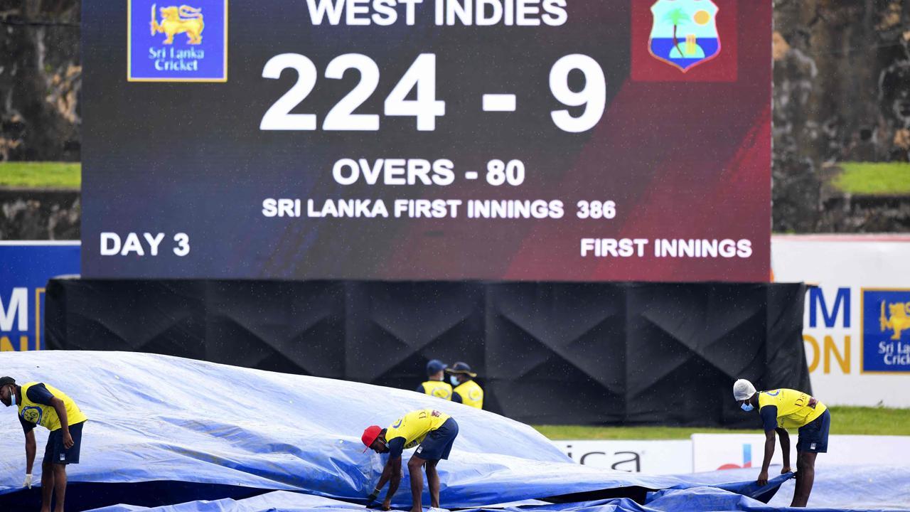 Rain forces early end as WI avoid follow-on v SL