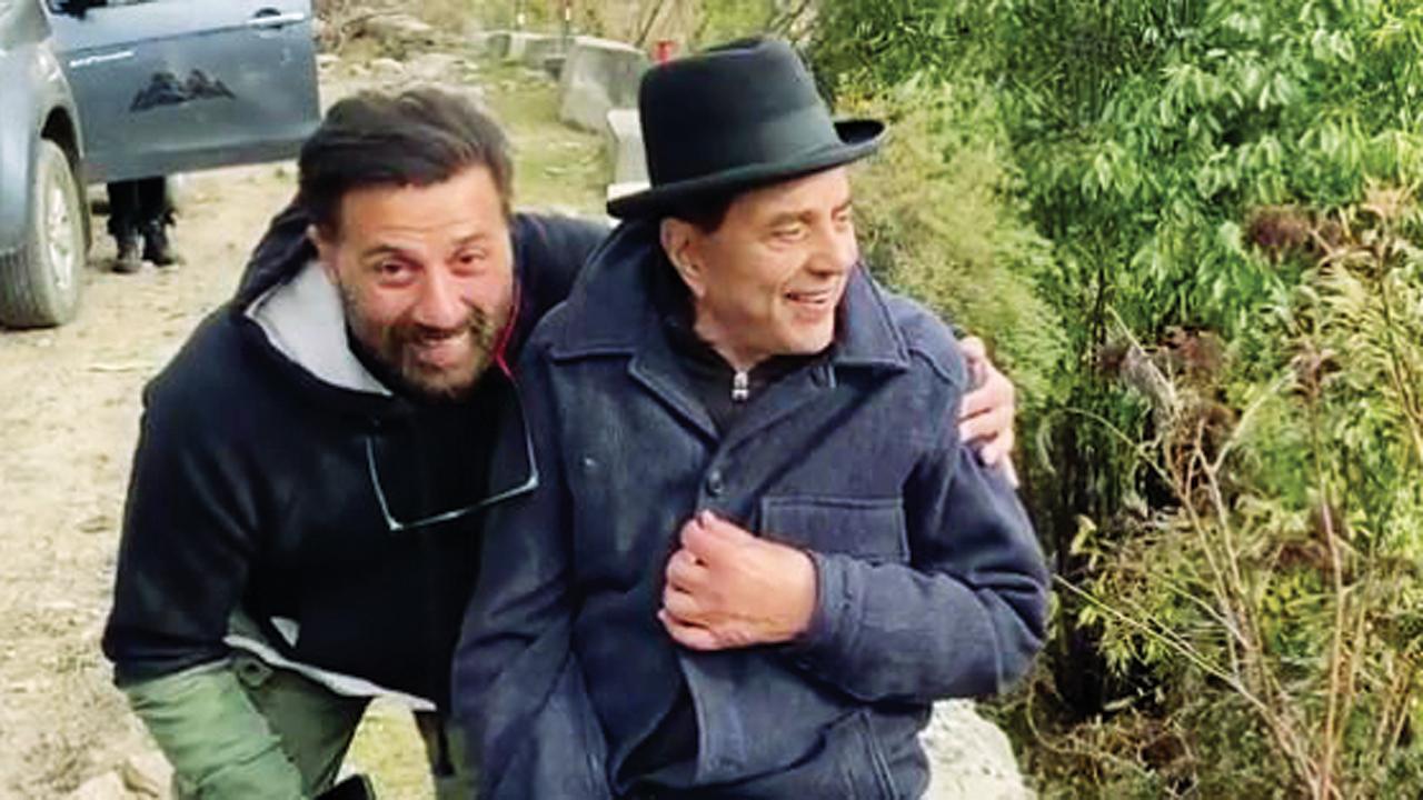 Sunny Deol with father Dharmendra