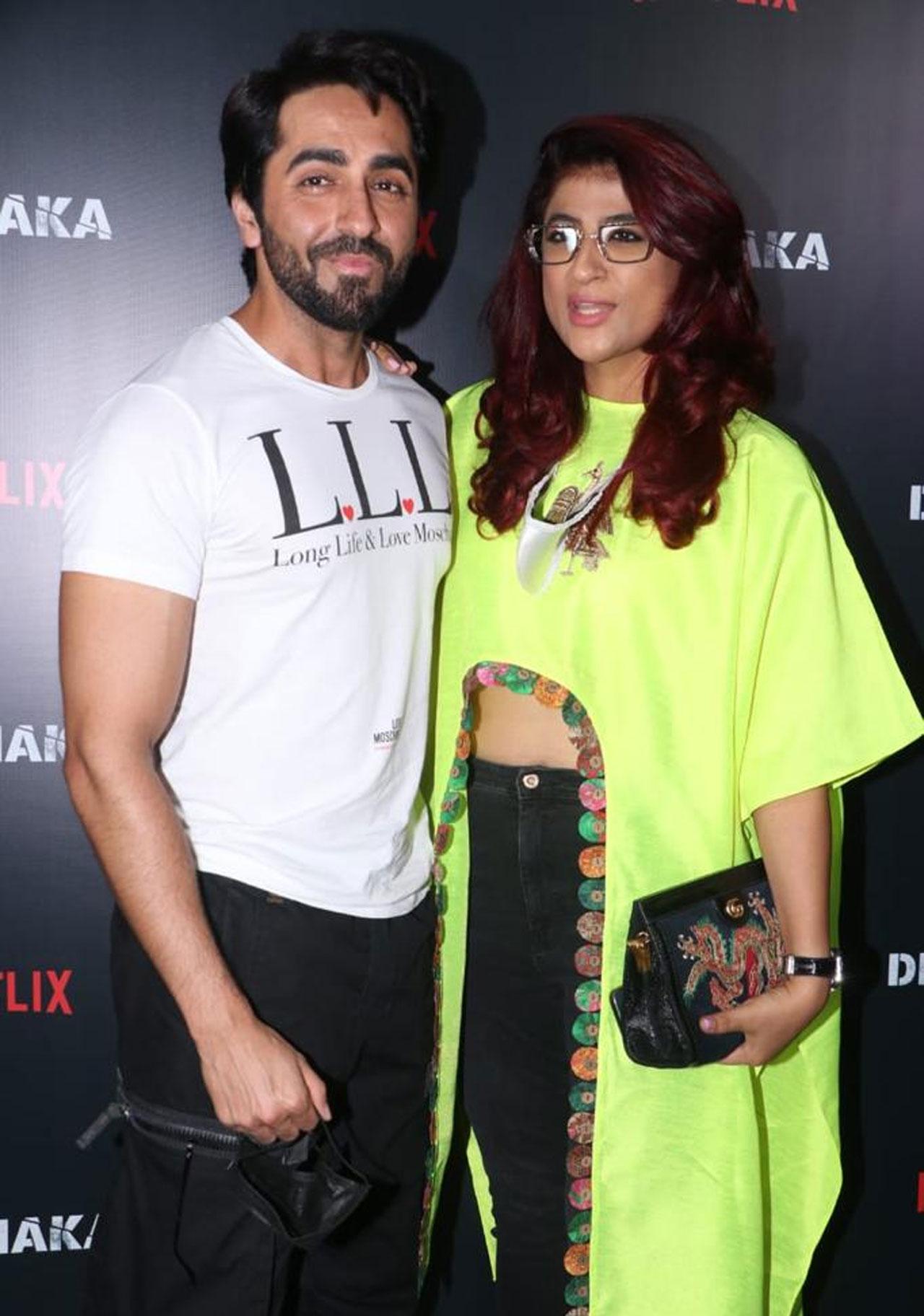 This was indeed a star-studded affair that was attended by The Who’s who of Bollywood. Ayushmann Khurrana was clicked with wife Tahira Kashyap and the husband and wife nailed their respective causal outfits.