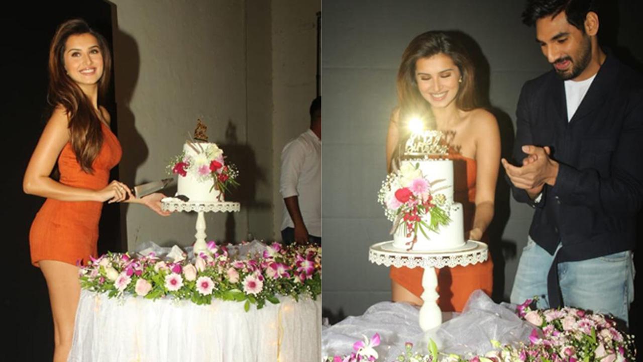 Tara Sutaria celebrates her 26th birthday with Ahan Shetty while promoting Tadap
