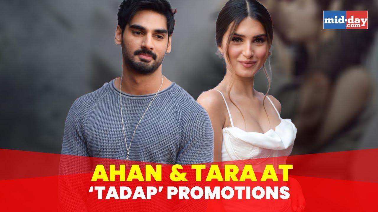 Ahan Shetty And Tara Sutaria At ‘Tadap’ Promotions