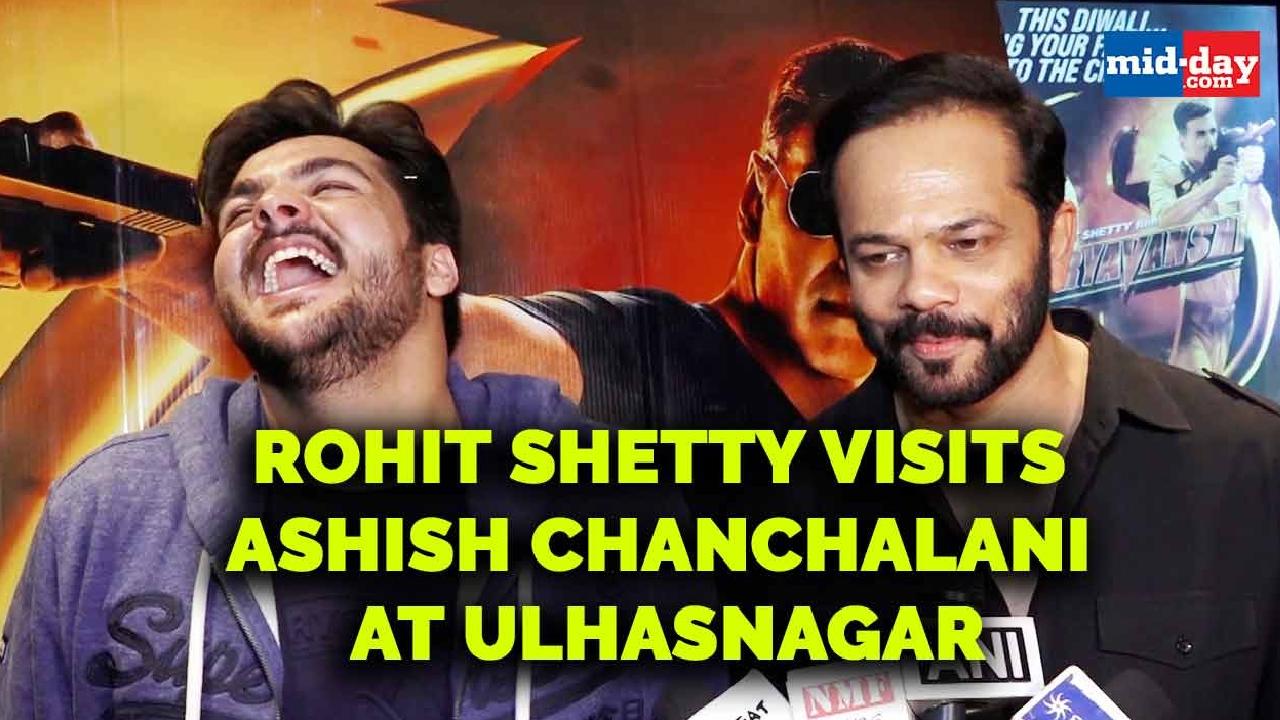 Rohit Shetty, Ashish Chanchalani promote Sooryanvanshi at Ulhasnagar multiplex