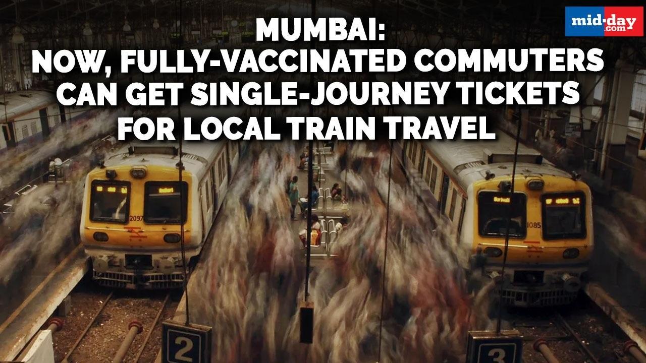 Mumbai: Fully-vaccinated can get single-journey tickets for local train travel