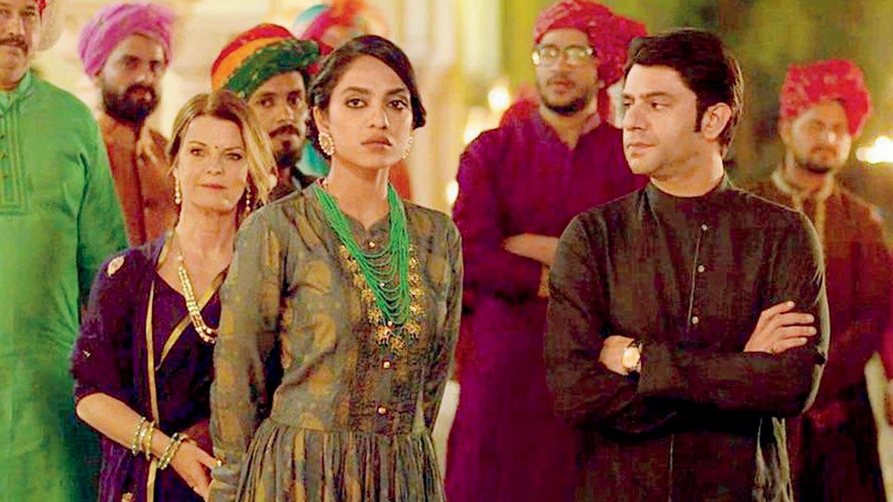 Sobhita Dhulipala and Arjun Mathur in Made in Heaven
