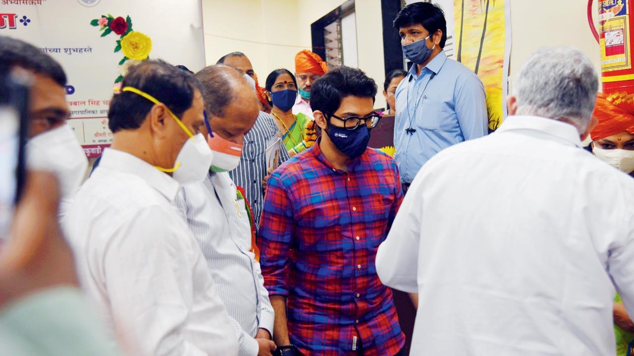 Environment minister Aaditya Thackeray at the launch of the school