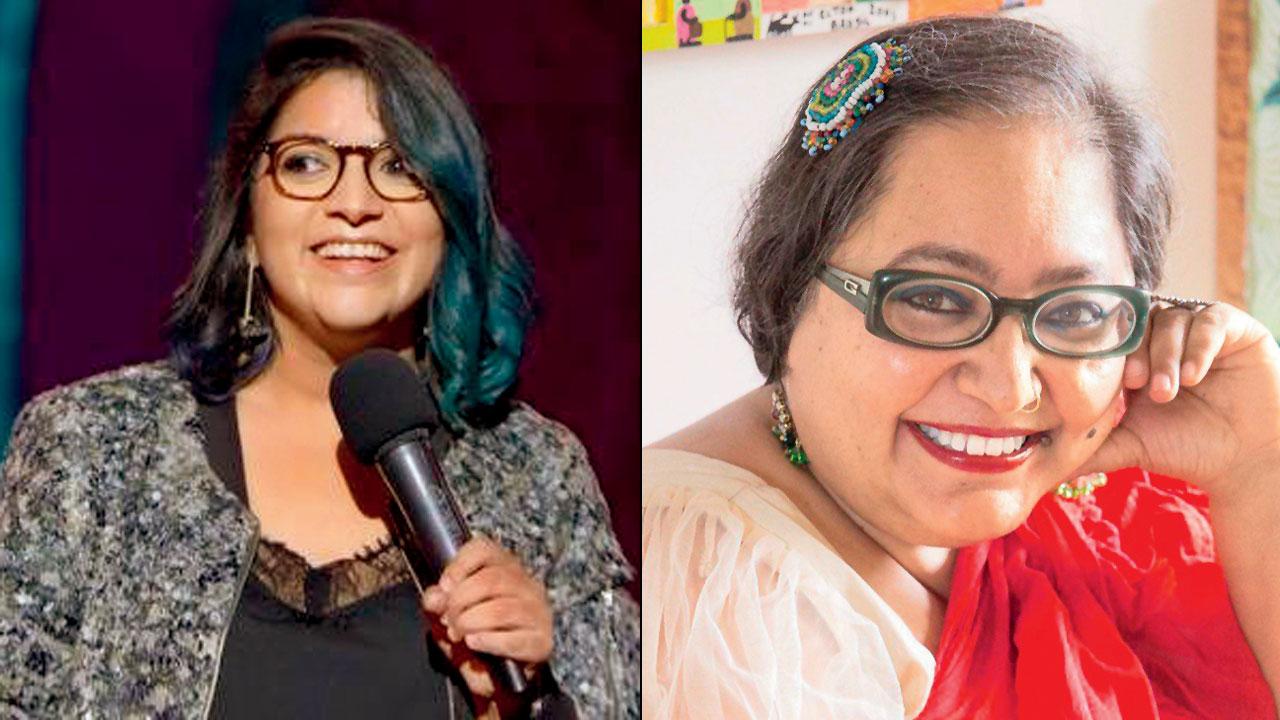 Comedian Aditi Mittal (left) will also perform her Dr Lutchuke act as part of the festival (right) Paromita Vohra