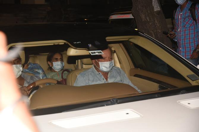 Salman Khan's parents, Salim and Salma Khan also attended the 'Antim' trailer launch party-Aayush Sharma's birthday bash.