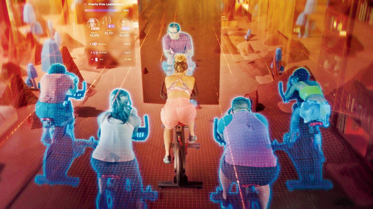 In the Facebook Metaverse, you could be spinning at home, but feel like you are in a spinning studio with your friends