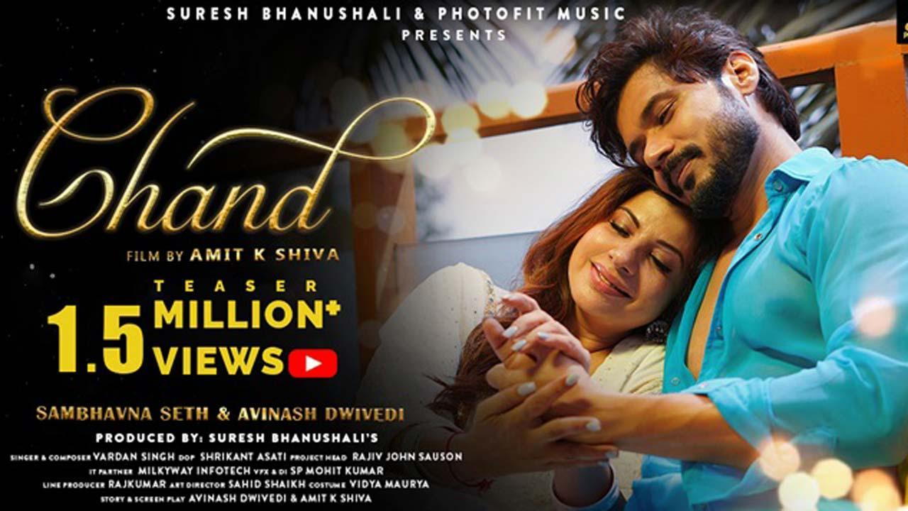Teaser of song 'Chand' featuring Sambhavna Seth, Avinash Dwivedi crosses 1.5M views