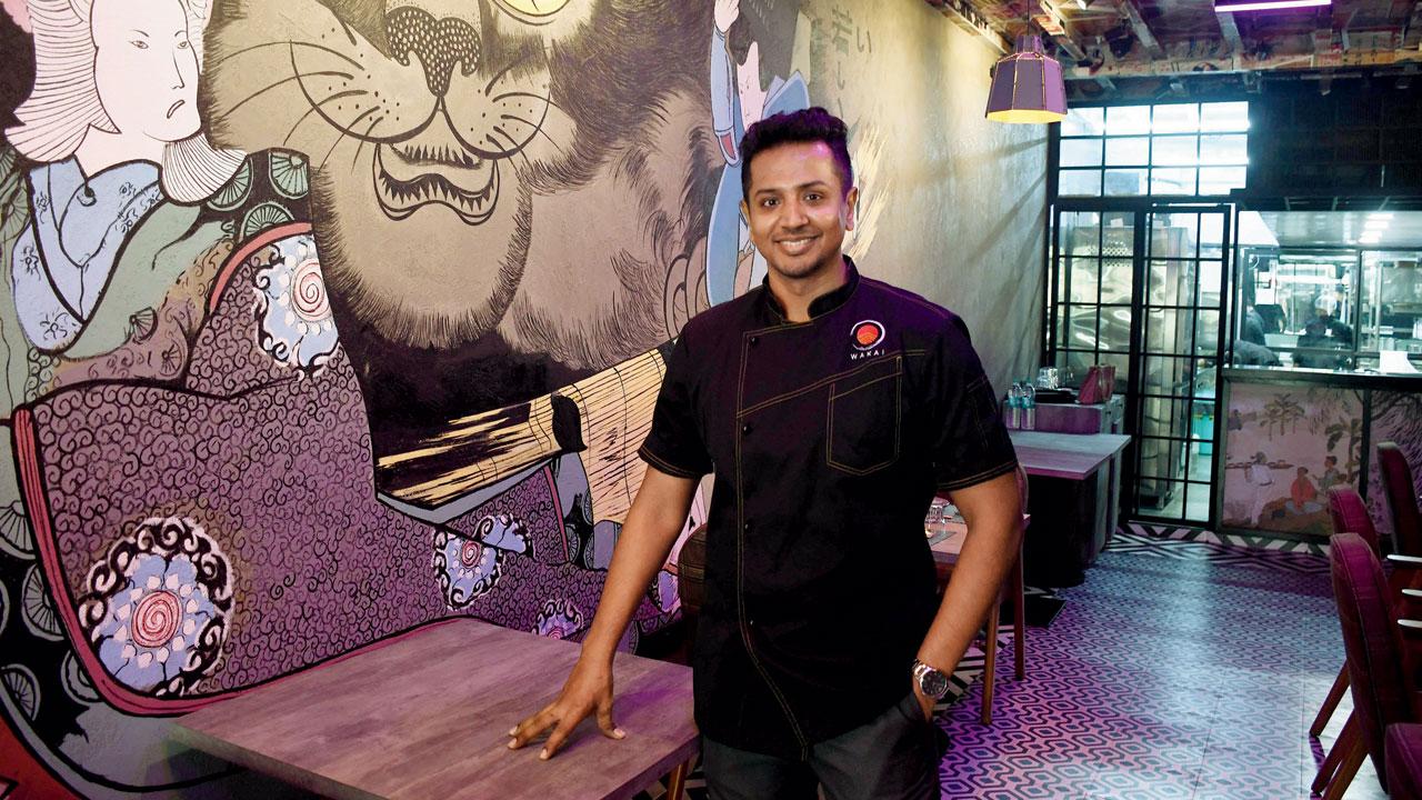Chef Parvez Khan has launched Wakai, a casual dining restaurant in Fort, with restaurateur Shardul Singh Bayas. Pic/Ashish Raje