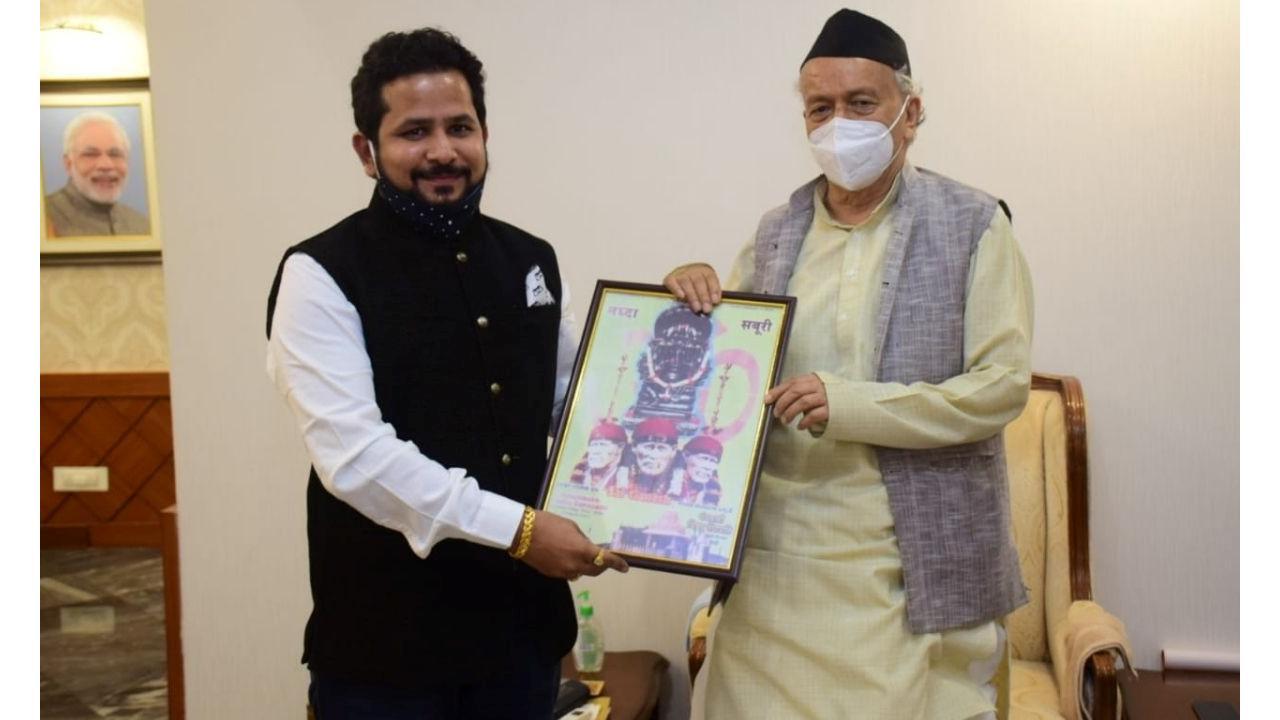 Astro Friend Chirag - Son of Shri Bejan Daruwalla had a wonderful Meeting with Shri Bhagat Singh Ji Koshyari