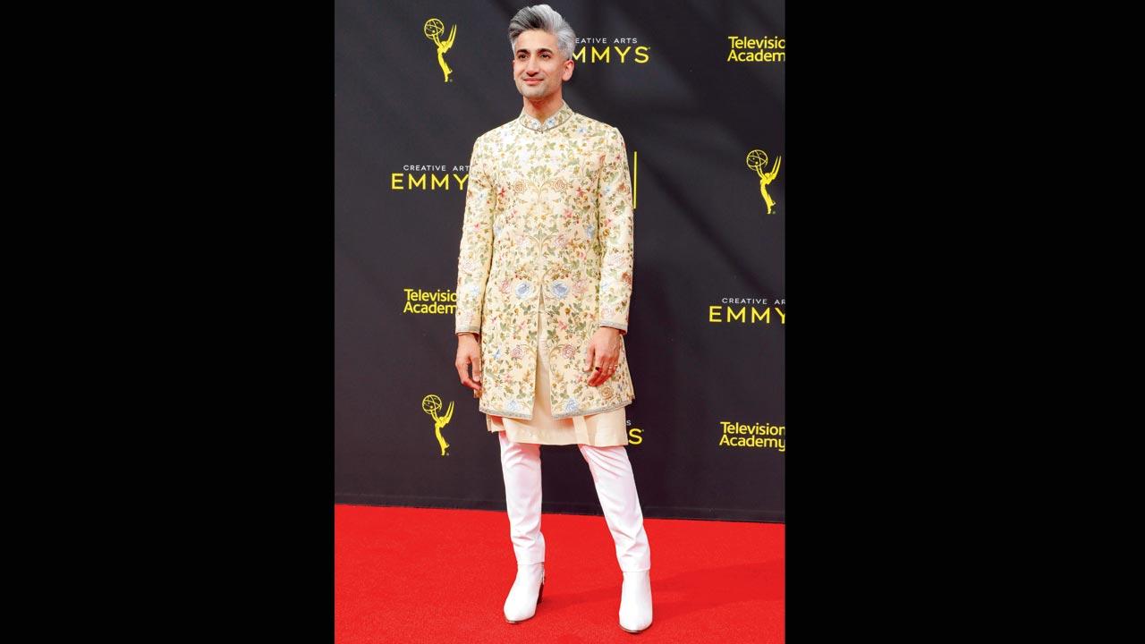 Tan France wore an embellished sherwani on the red carpet