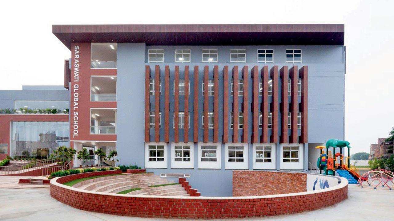 Meena Murthy Kakkar, whose architecture firm helmed the design of the Saraswati Global School in Faridabad, suggests constructing similar vertical fins on the building’s facade. The fins not only act as a sunshade, but also force air through narrower openings, increasing its speed, resulting in better ventilated internal spaces