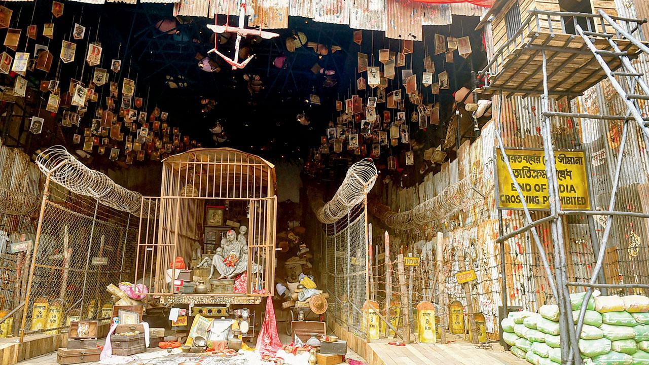 In Kolkata, Durga Puja pandals themed on NRC, partition