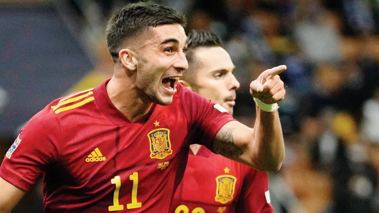 Ferran fires brace to end Italy’s record run and put Spain in final