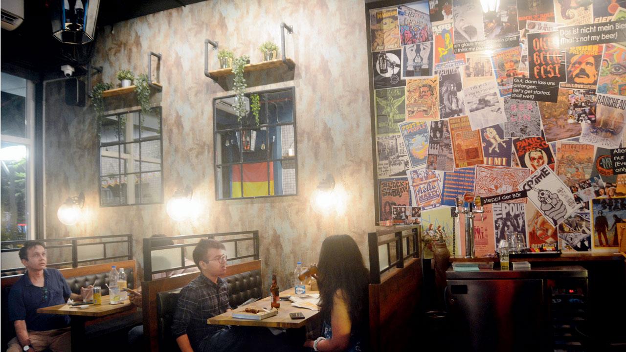 The interiors of the bar