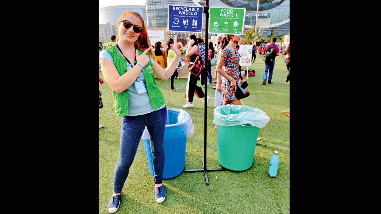 Skrap’s ‘trash-talkers’ (volunteers) are present at every point to help and guide the crowd