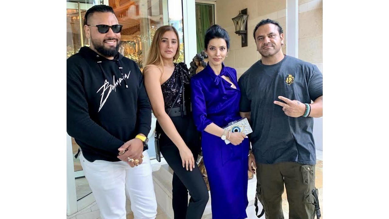 Jas Mathur and Sheru Aangrish Dine Together With Bollywood Actor Nargis Fakhri at Circa Resort & Casino