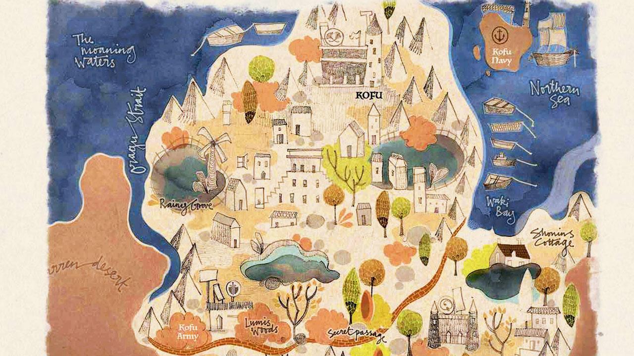 A map of the Kingdoms of Kofu and Molonga. Illustration/Ruchi Shah