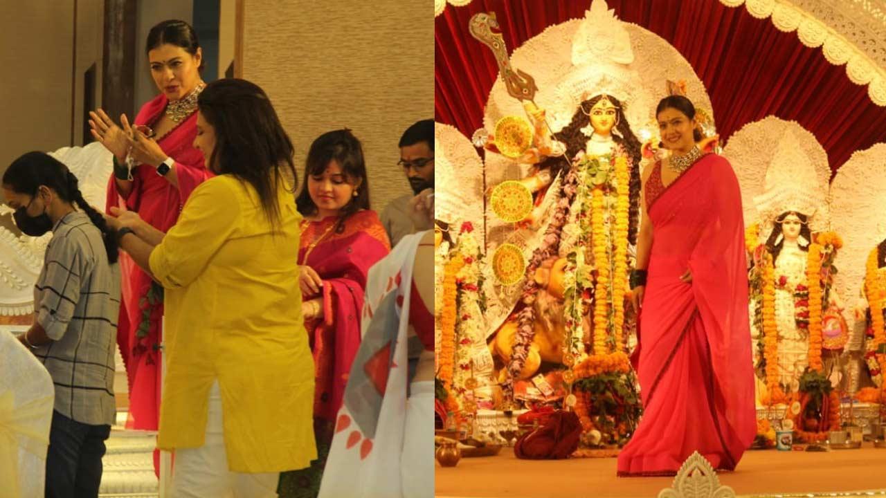 Durga Puja 2021: Kajol celebrates with cousin Sharbani Mukherjee and family