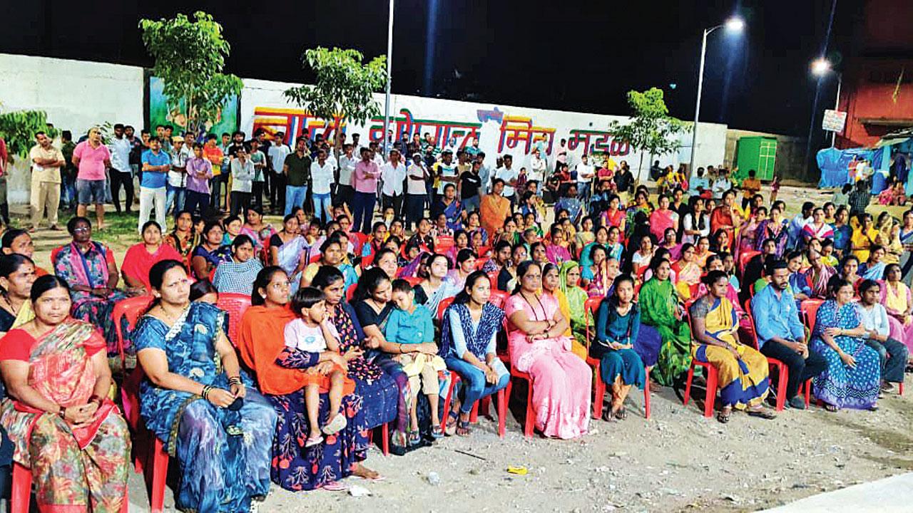 Locals held a meeting on Tuesday over their demand of a foot overbridge at the spot