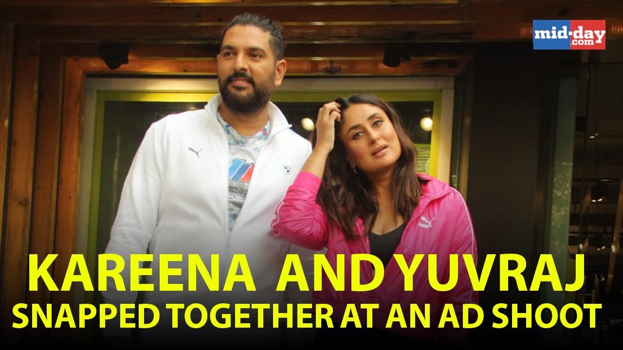 Kareena Kapoor Khan and Yuvraj Singh snapped together at an ad shoot