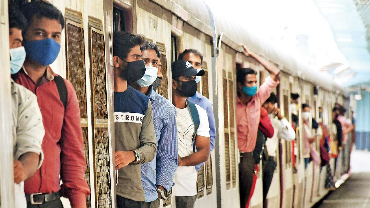 On March 22, 2020, local train services in Mumbai were suspended indefinitely due to the first wave of the Covid-19 pandemic.