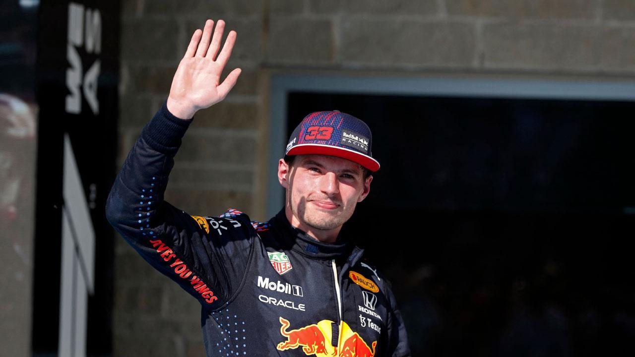 F1: Max Verstappen holds off Lewis Hamilton to win US GP