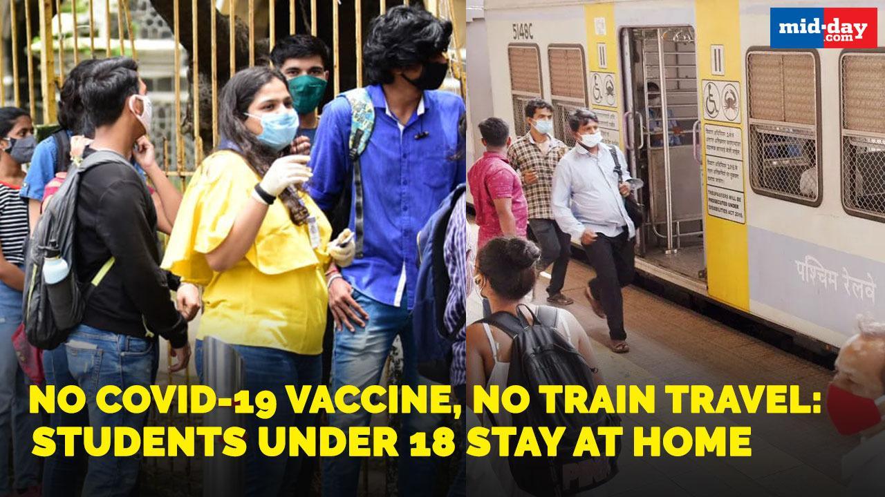 No Covid-19 vaccine, no train travel: Students under 18 stay at home