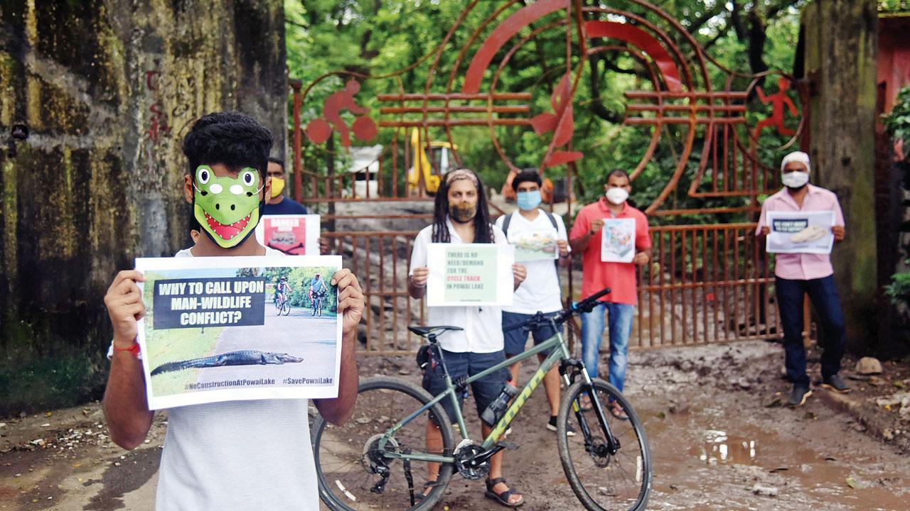 Now, BJP opposes cycle track around Powai lake