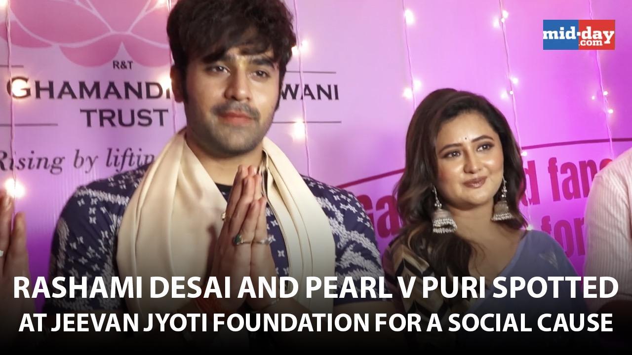 Rashami Desai, Pearl V Puri spotted at Jeevan Jyoti Foundation for social cause