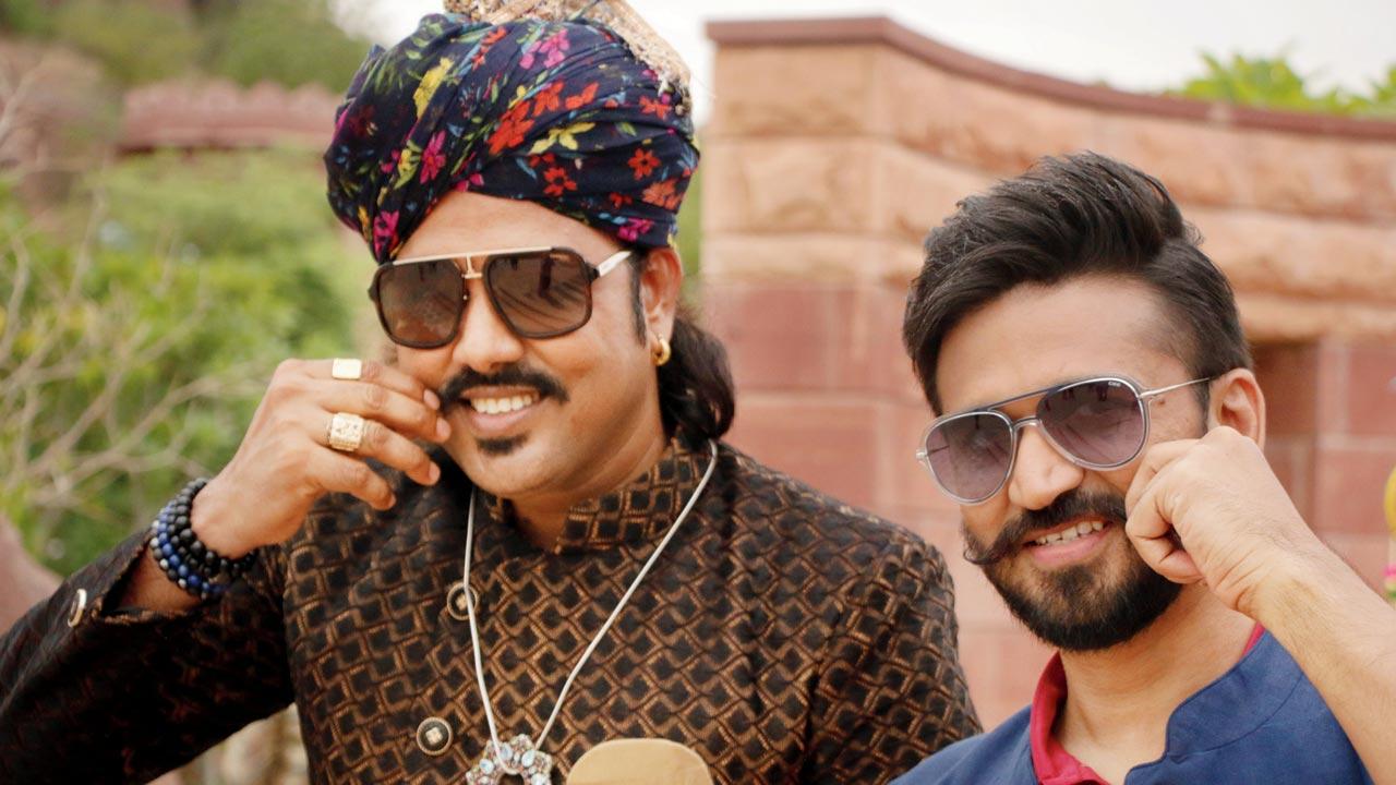 Trivedi with Mame Khan 