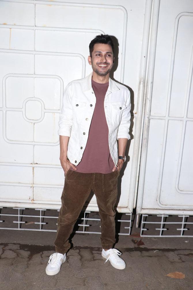 Also spotted at the event was TVF Tripling star Amol Parashar. The actor was all smiles for the paparazzi.