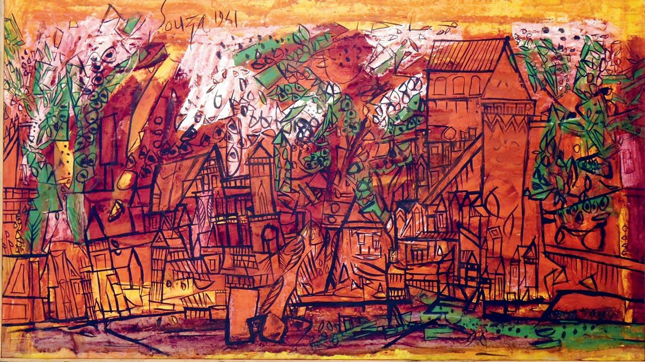 Some of Souza’s works are inspired from the landscape of Saligao