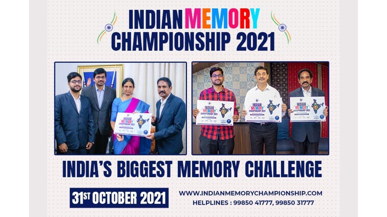 Indian National Memory Championship 2021, Education Minister of Telangana Releases the Poster