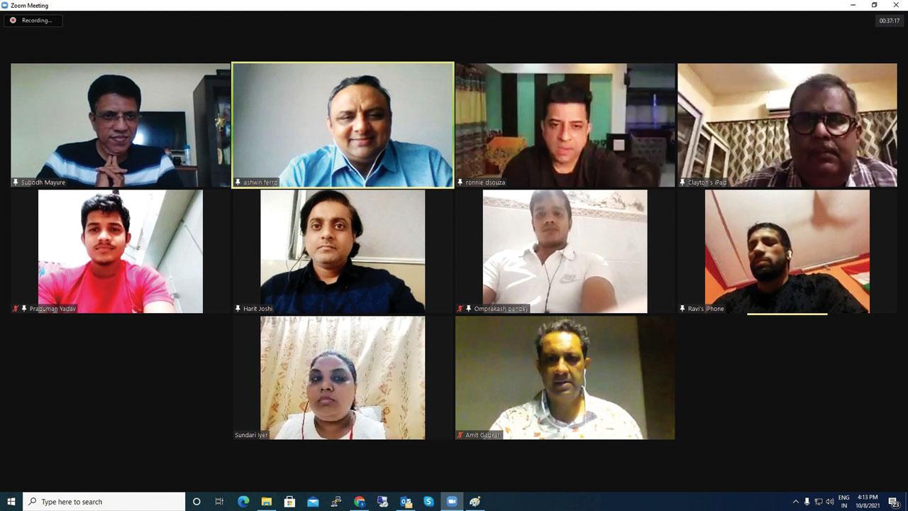 A screenshot of mid-day’s virtual Meet Your Icon with Ravi Dahiya 
