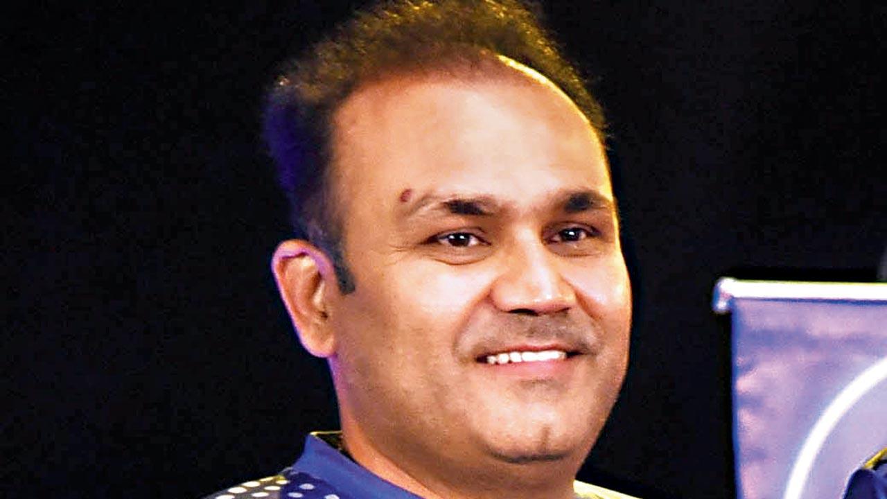 Virender Sehwag. Pic/AFP
