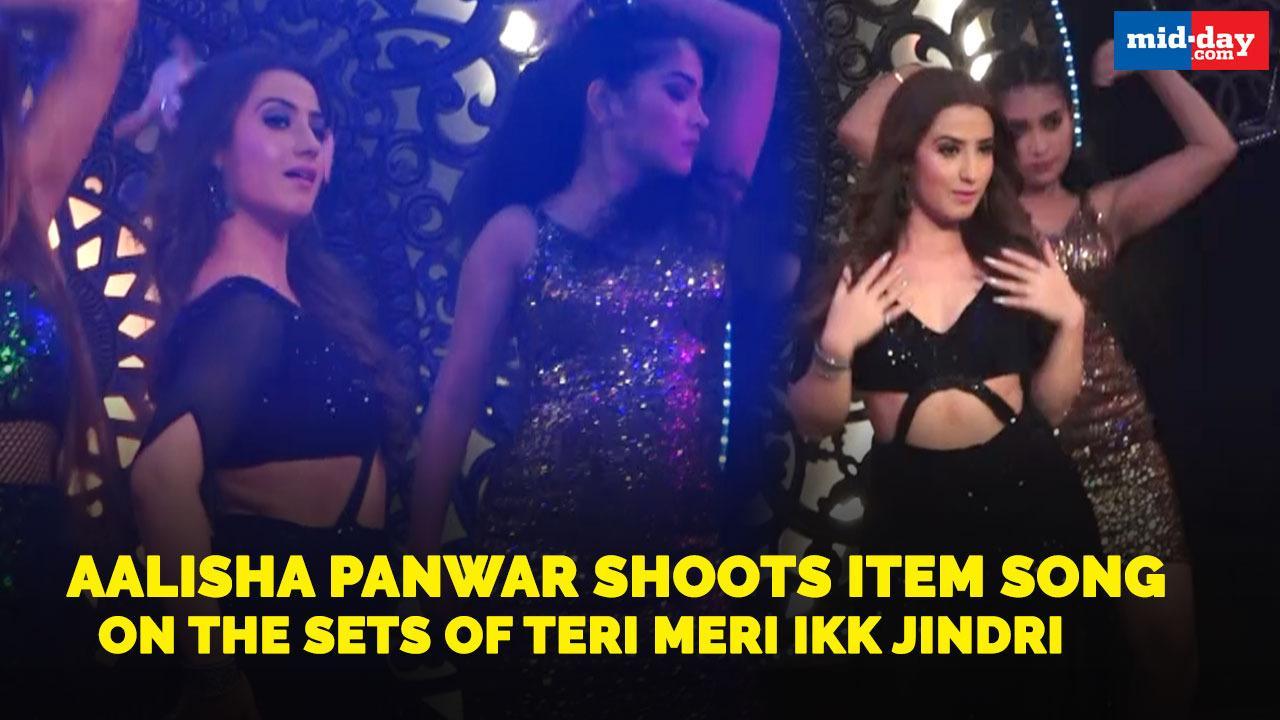 Aalisha Panwar shoots item song on the sets of Teri Meri Ikk Jindri