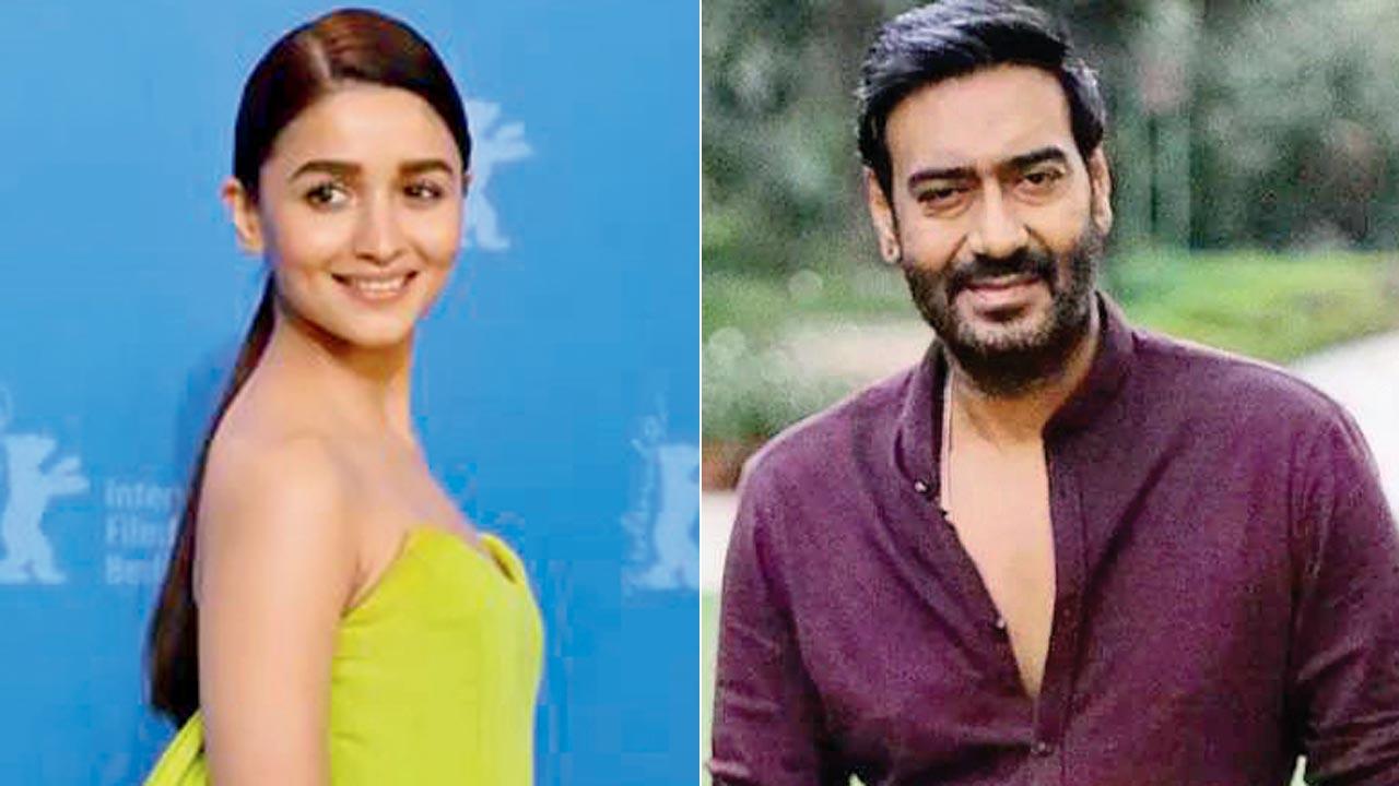 Alia Bhatt and Ajay Devgn