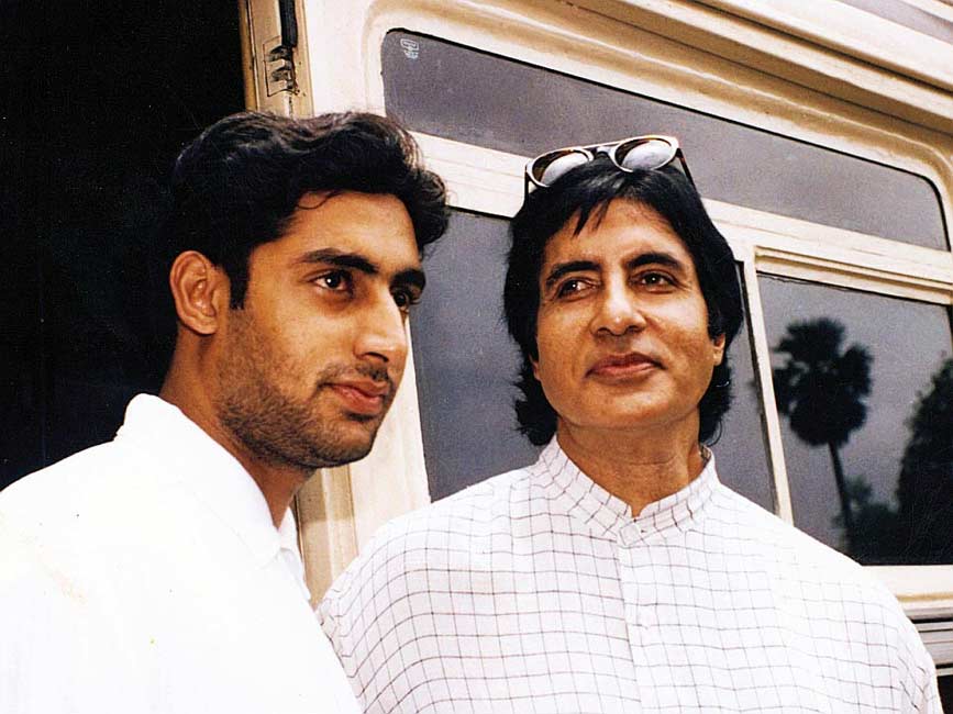 Amitabh Bachchan and his son Abhishek.