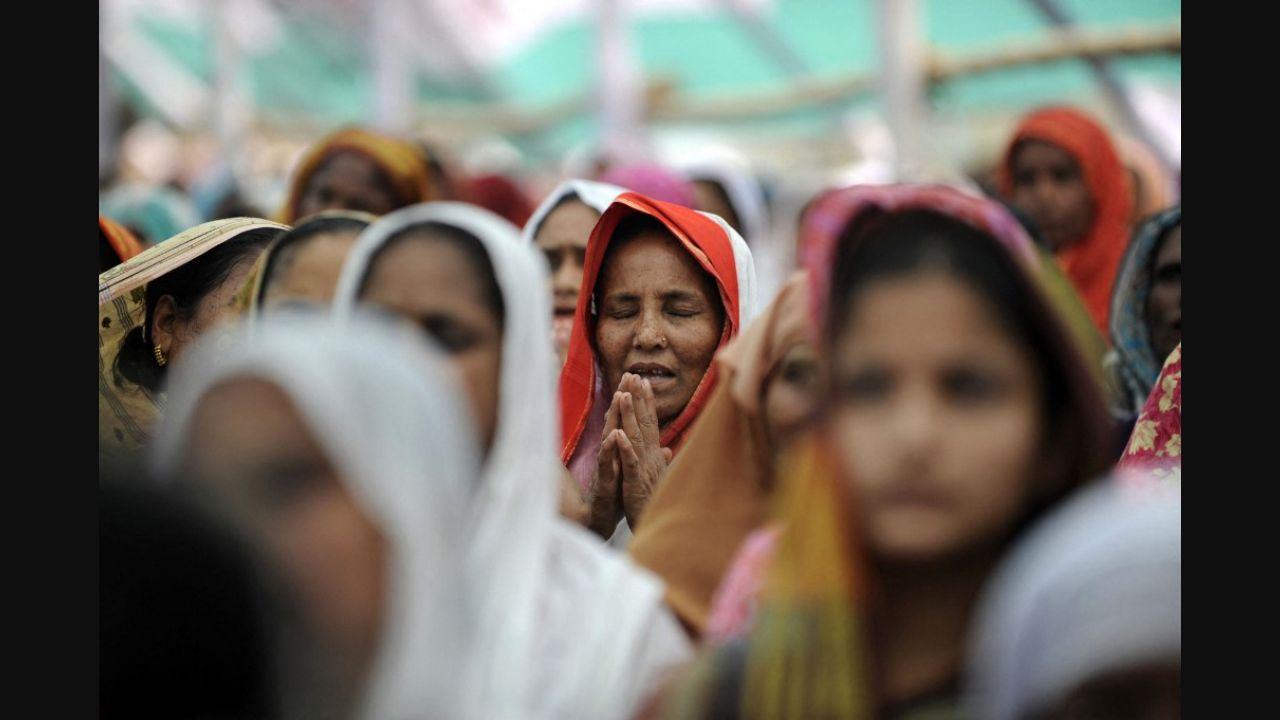 Similar to Pakistan, Bangladesh also witnesses glorious Eid-e-Milad-un-Nabi celebrations. Bangladeshi Muslims celebrate the day with lights, decorations, festive food, and greeting each other. In this photo from March 10,2009, Bangladeshi Muslim women are taking part in a rally in Dhaka. Pic/AFP