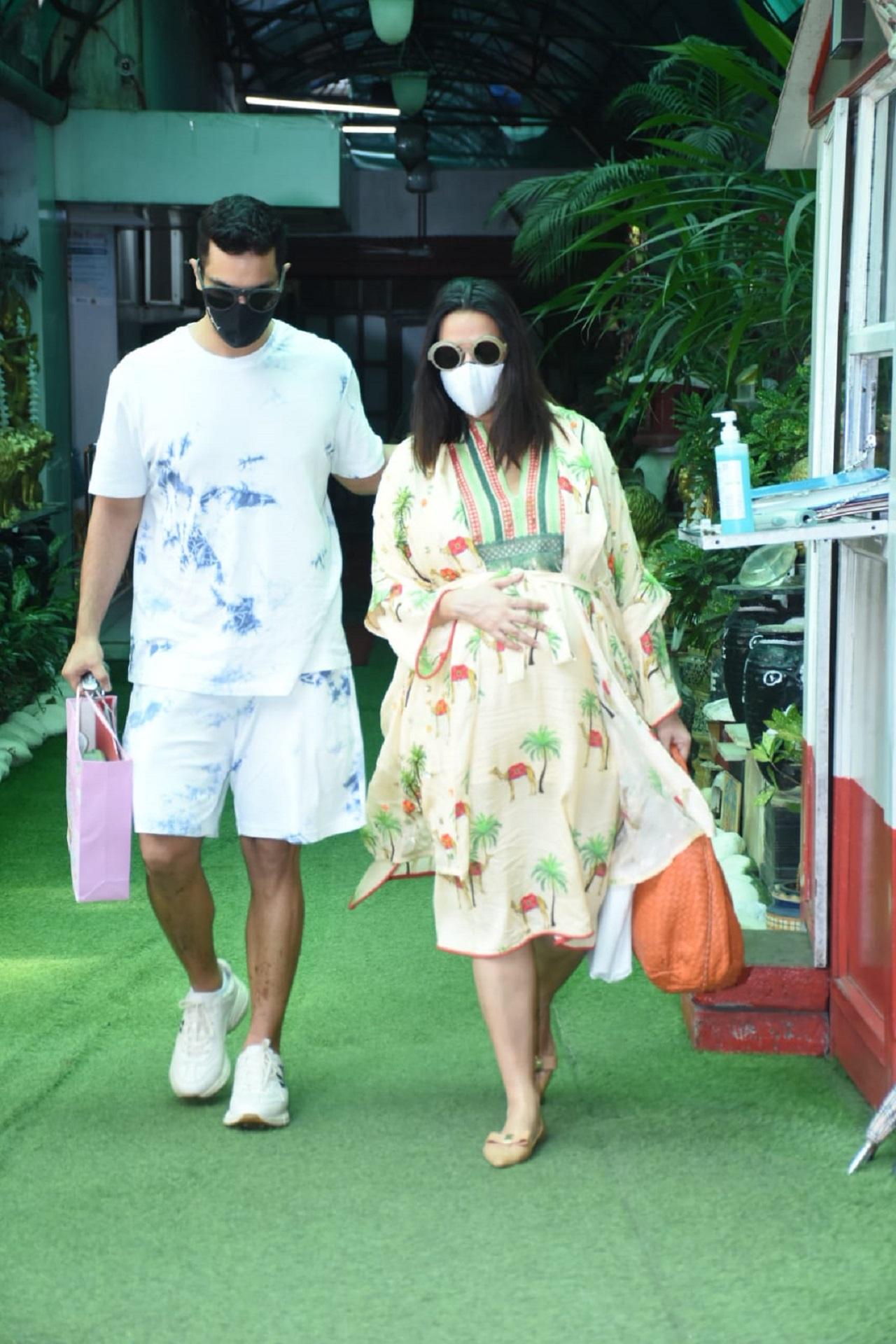 Neha Dhupia and Angad Bedi got married in May 2018 and embraced parenthood in November in the same year when the actress gave birth to a baby girl they named Mehr. The couple is all set to welcome their second child and Dhupia was in for a surprise when Soha Ali Khan and other friends threw a surprise baby shower at her house.