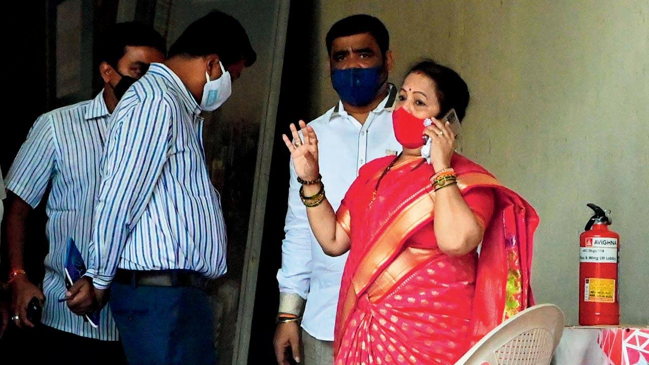 Mayor Kishori Pednekar at One Avighna Park on Friday