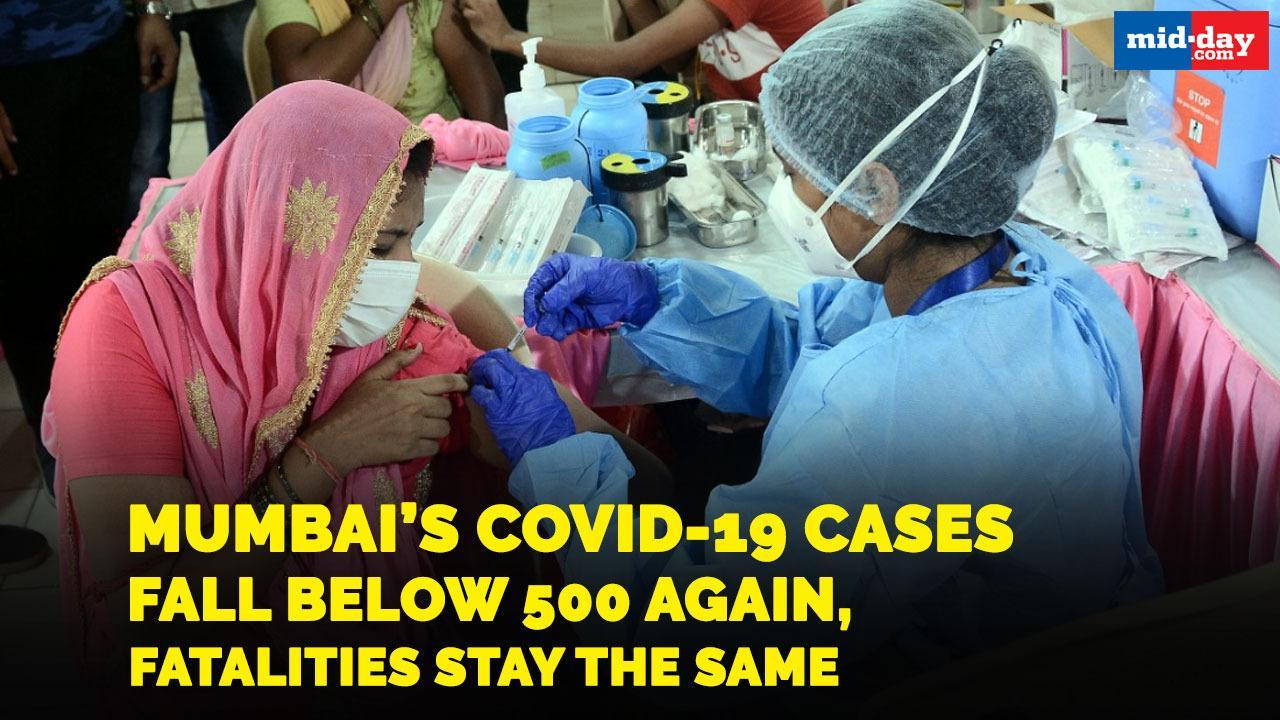Mumbai’s Covid-19 cases fall below 500 again, fatalities stay the same