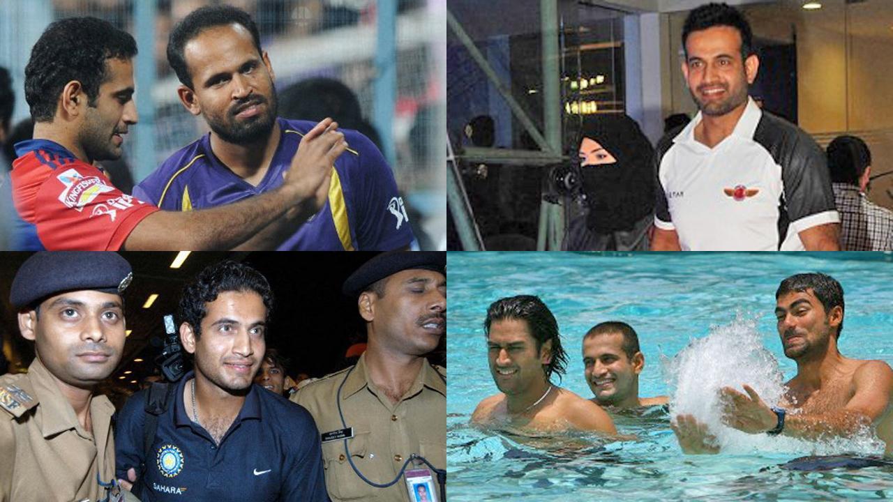 Irfan Pathan collage. Pictures/ AFP