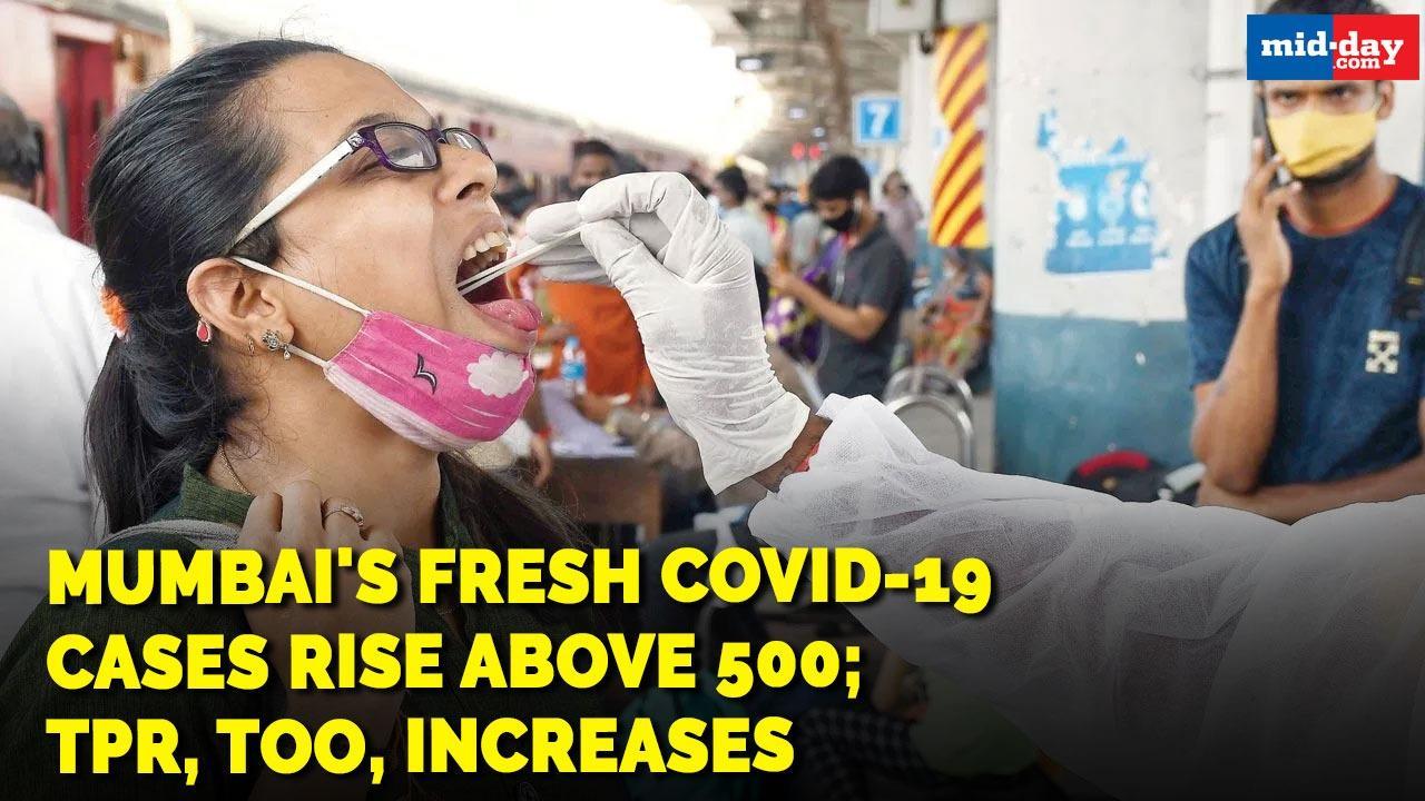 Mumbai's fresh Covid-19 cases rise above 500; TPR, too, increases